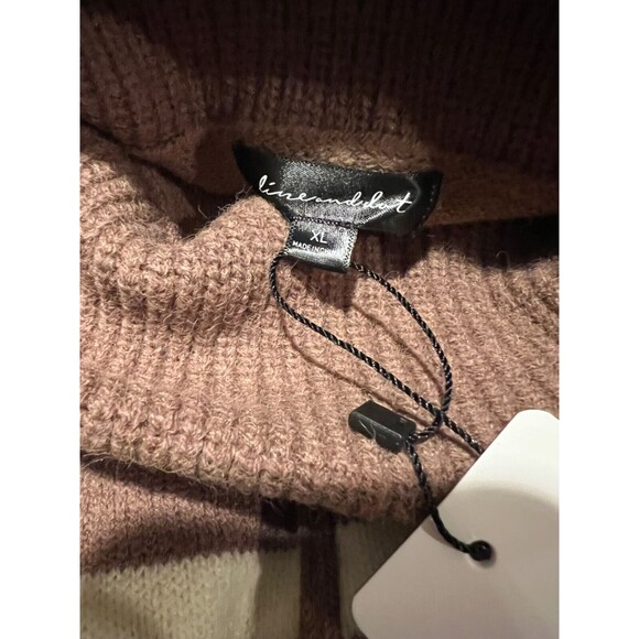 Revolve - Line and Dot Striped Turtleneck Sweater XL NWT - Picture 3 of 5